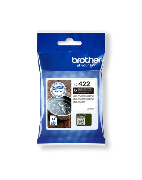 Brother LC422BK Ink Cartridge, Black