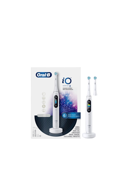 Oral-B Electric Toothbrush iO8 Series Rechargeable, For adults, Number of brush heads included 1, Number of teeth brushing modes