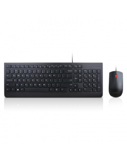 Lenovo Keyboard and Mouse Combo, Wired, Keyboard layout English/Lithuanian, Black