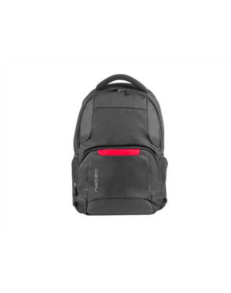 Natec Laptop Backpack Eland NTO-1386 Black, 15.6 ", Shoulder strap, Backpack