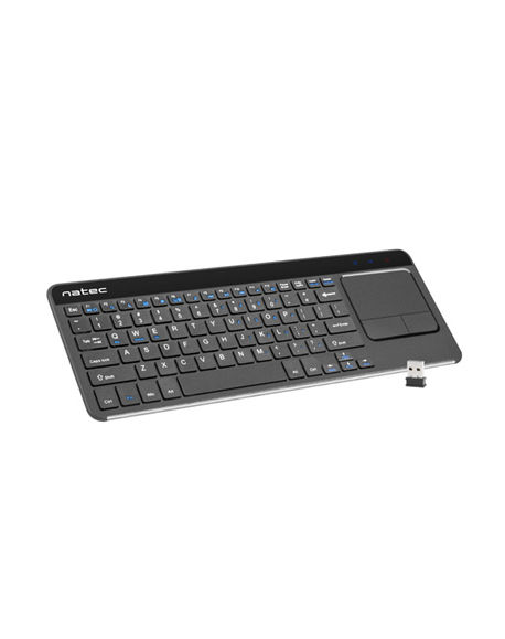 Natec Keyboard NKL-0968 Turbo Slim Wireless, US, USB Type-A, Black