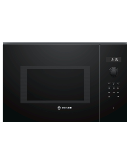 Bosch Microwave Oven BFL554MB0 31.5 L, Retractable, Rotary knob, Start button, Touch Control, 900 W, Black, Built-in, Defrost fu