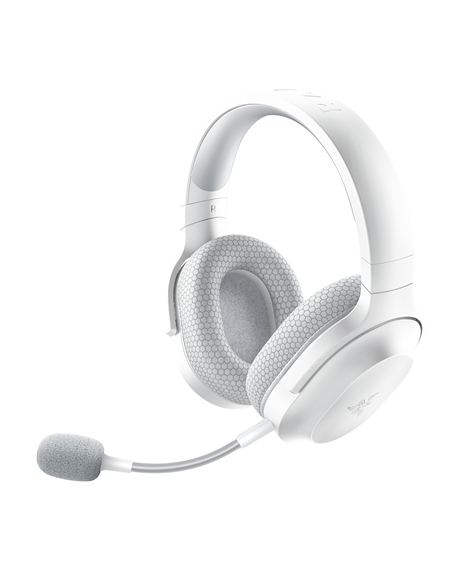 Razer Gaming Headset Barracuda X Mercury White, Wireless, On-Ear, Noice canceling