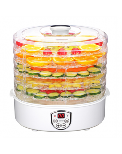 Camry Food Dehydrator CR 6659 Power 240 W, Number of trays 5, Temperature control, Integrated timer, White