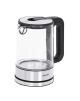 Mesko Kettle MS 1301b Electric, 1850 W, 1.7 L, Glass/Stainless steel, 360° rotational base, Black