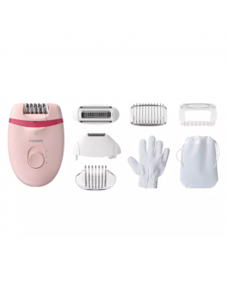 Philips Corded Compact Epilator BRE285/00 Satinelle Essential White/Pink, Corded