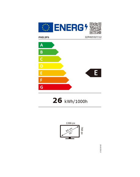 Philips LED HD TV 32PHS5527/12 32" (80 cm), 1366 x 768, Silver