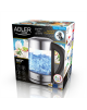 Adler Kettle AD 1247 NEW With electronic control, 1850 - 2200 W, 1.7 L, Stainless steel, glass, Stainless steel/Transparent, 360