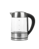 Adler Kettle AD 1247 NEW With electronic control, 1850 - 2200 W, 1.7 L, Stainless steel, glass, Stainless steel/Transparent, 360