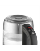 Adler Kettle AD 1247 NEW With electronic control, 1850 - 2200 W, 1.7 L, Stainless steel, glass, Stainless steel/Transparent, 360