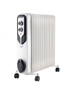 Adler Oil-Filled Radiator AD 7818 2500 W, Number of power levels 3, White