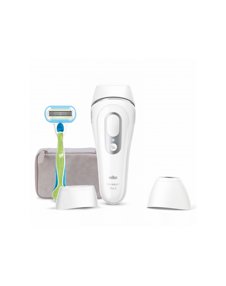 Braun Epilator PL3133 Silk-expert Pro 3 IPL Number of power levels 3, Silver/White, Corded