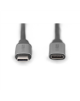 Digitus USB-C/M to USB-C/F Extension Cable DB-300230-010-S USB-C jack, USB C, plug, Black, 1 m