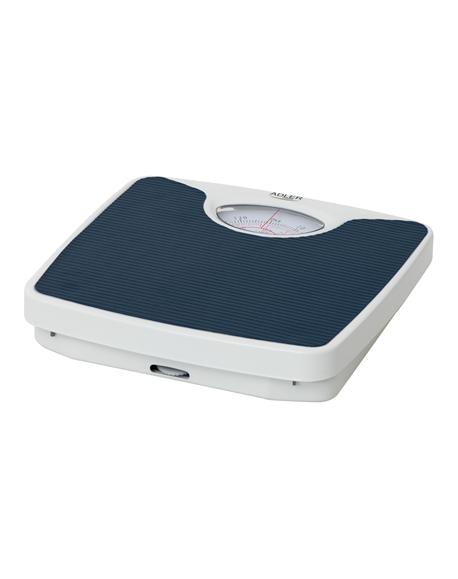 Adler Mechanical bathroom scale AD 8151b Maximum weight (capacity) 130 kg, Accuracy 1000 g, Blue/White