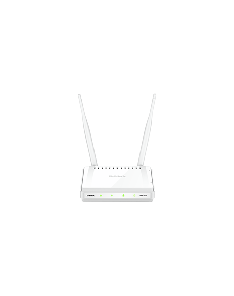 D-Link Wireless N Access Point DAP-2020 802.11n, 300 Mbit/s, 10/100 Mbit/s, Ethernet LAN (RJ-45) ports 1, Single-band, MU-MiMO N