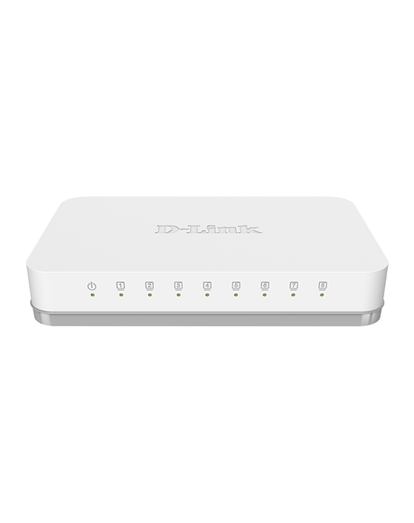 D-Link Switch GO-SW-8G/E Unmanaged, Desktop, 1 Gbps (RJ-45) ports quantity 8