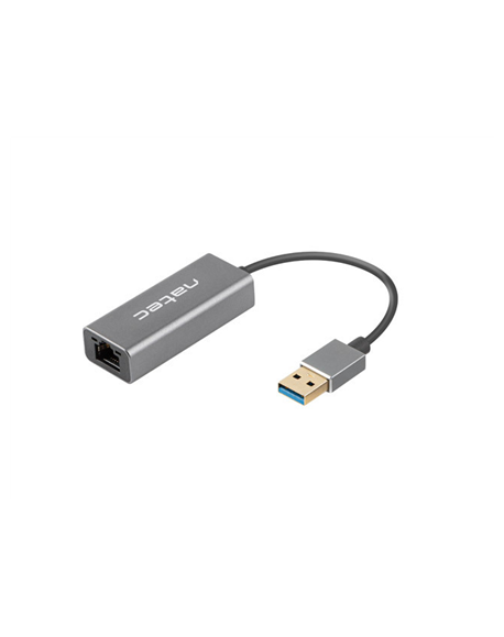 Natec Ethernet Adapter, Cricket USB 3.0, USB 3.0 to RJ45, Black