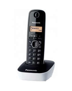 Panasonic Cordless KX-TG1611FXW Black/White, Caller ID, Phonebook capacity 50 entries, Built-in display, Wireless connection,