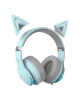 Edifier Gaming Headphone G5BT Wireless, Over-Ear, Built-in microphone, Sky Blue (Cat version), Noice canceling