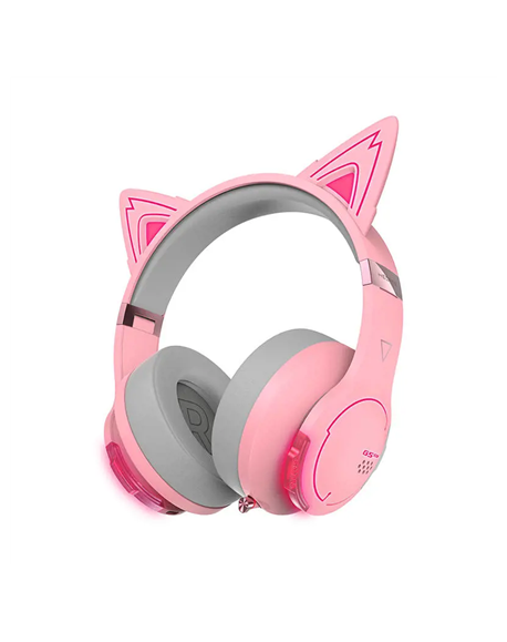 Edifier Gaming Headphone G5BT Wireless, Over-Ear, Built-in microphone, Pink (Cat version), Noice canceling