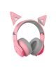 Edifier Gaming Headphone G5BT Wireless, Over-Ear, Built-in microphone, Pink (Cat version), Noice canceling