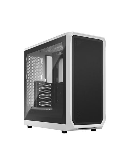 Fractal Design Focus 2 White TG Clear Tint, Midi Tower, Power supply included No