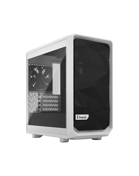 Fractal Design Meshify 2 Mini White TG clear tint, mATX, Power supply included No