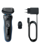 Braun Shaver 51-B1000s Operating time (max) 50 min, Wet & Dry, Black/Blue