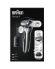 Braun Shaver 71-S7200cc Operating time (max) 50 min, Wet & Dry, Silver/Black