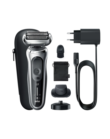 Braun Shaver 71-S4200cs Operating time (max) 50 min, Wet & Dry, Silver/Black