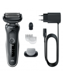 Braun Shaver 51-W1600s Operating time (max) 50 min, Wet & Dry, Black/White