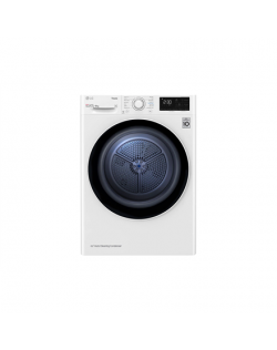 LG Dryer Machine RH80V3AV6N Energy efficiency class A++, Front loading, 8 kg, LED, Depth 69 cm, Wi-Fi, White