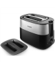 Philips Toaster HD2517/90 Daily Collection Power 830 W, Number of slots 2, Housing material Plastic, Black/Stainless Steel