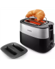 Philips Toaster HD2517/90 Daily Collection Power 830 W, Number of slots 2, Housing material Plastic, Black/Stainless Steel