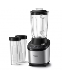 Philips High Speed Blender HR3760/10 7000 Series Tabletop, 1500 W, Jar material Glass, Jar capacity 2 L, Ice crushing, Metal/Black