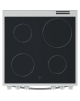 INDESIT Cooker IS67V8CHW/E Hob type Vitroceramic, Oven type Electric, White, Width 60 cm, Grilling, 69 L, Depth 60 cm