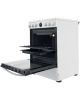 INDESIT Cooker IS67V8CHW/E Hob type Vitroceramic, Oven type Electric, White, Width 60 cm, Grilling, 69 L, Depth 60 cm