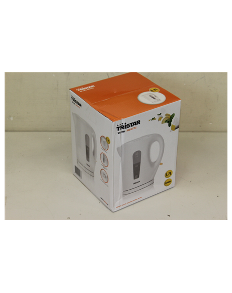 SALE OUT. Tristar WK-3380 Jug kettle, White Tristar Jug Kettle WK-3380 Electric, 2200 W, 1.7 L, Plastic, 360° rotational base, W