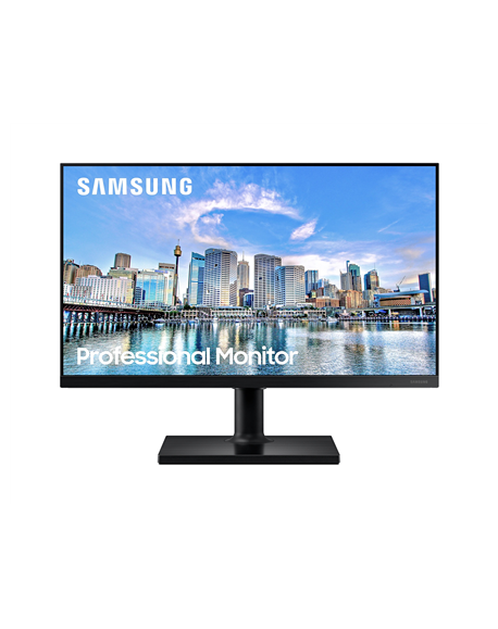 Samsung Flat Monitor LF24T450FQRXEN 24 ", IPS, FHD, 1920 x 1080, 16:9, 5 ms, 250 cd/m², Black, 75 Hz, HDMI ports quantity 2